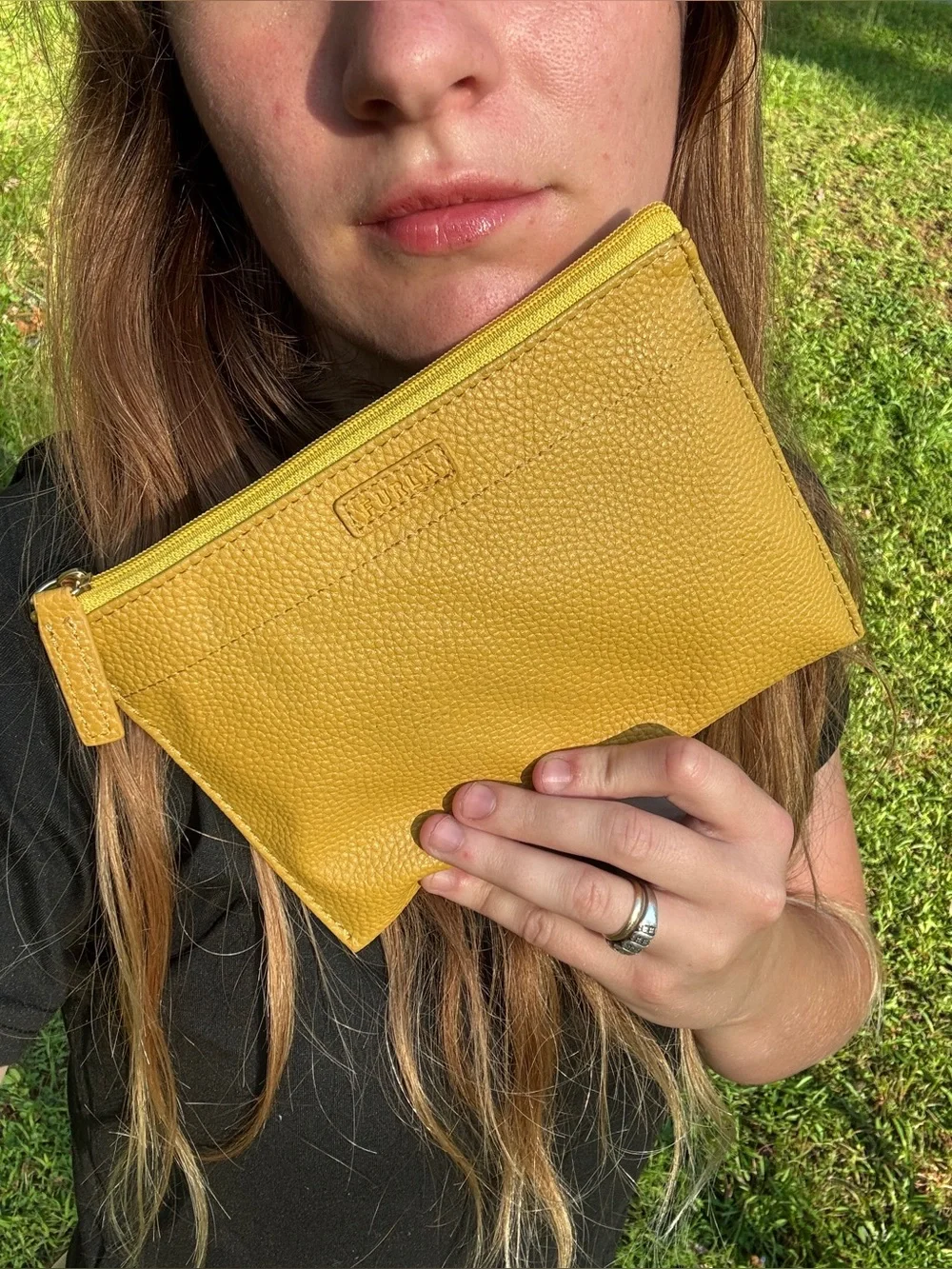 Furla X Eva Air Pebbled Leather Pouch